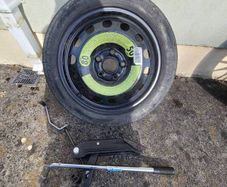 Spare Wheel with jack and brace