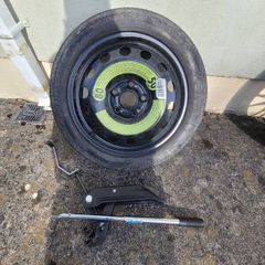 Spare Wheel with jack and brace