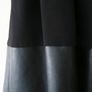 Banana Republic pleated flare faux leather hem skirt with pockets Size US 4 / S/ UK 10 Black Image 2
