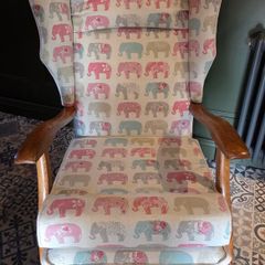 Vintage Upcycled Nursery Armchair