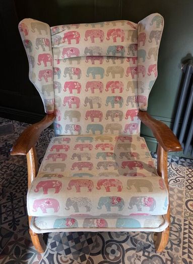 Vintage Upcycled Nursery Armchair