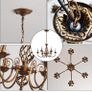Traditional Country Style Chandelier Image 3