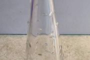 small glass vase.
