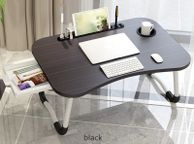 main image for ad Home Folding Laptop Desk for Bed &amp; Sofa Laptop Bed Tray Table Desk Portable Lap Desk for Study and Reading Bed Top Tray Table