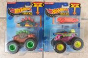 2x Double Pack Hot Wheels Monster Trucks 2024 - Motosaurus + Rodger Dodger GRH81