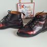 Dr Martens Emmeline 5 hole red arcadia rub off ankle boots UK6 EU39 US8 Image 5