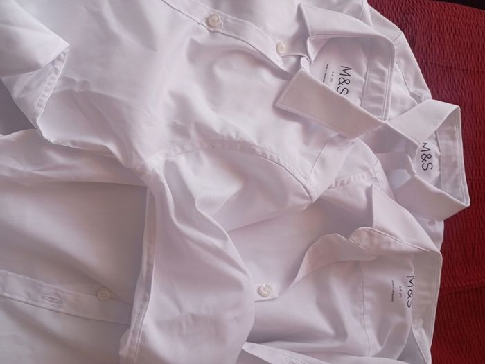 M&S kids white shirt