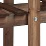 Flower Ladder Rack with 3 Tiers, Wooden, Flower Stand for Indoors, Multi-Tier, HxWxD: ca 82.5 x 83 x 28.5 cm, Dark Brown Image 6