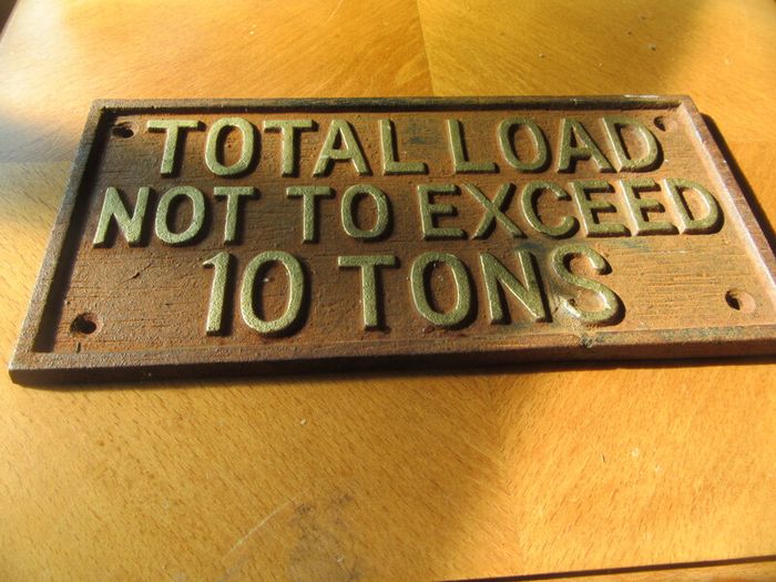 cast iron plaque