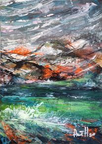 Abstract Irish Landscape 21x30cm 01