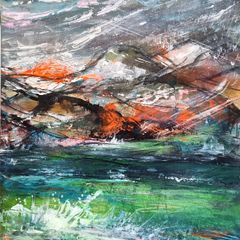 Abstract Irish Landscape 21x30cm 01
