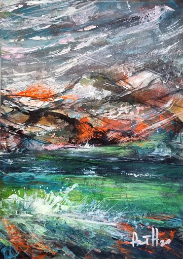 Abstract Irish Landscape 21x30cm 01
