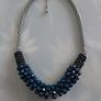Shimmering Blue Beaded Necklace Image 2