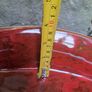 Red glazed bowl oval Image 2