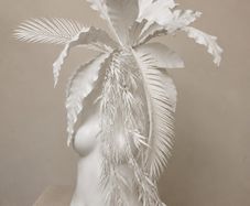Large Modern White Art Sculpture Statement Home Decor
