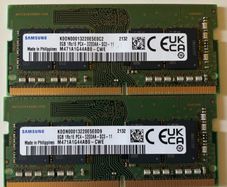 2x Samsung 8gb Ddr4 3200mhz Sodimm Laptop Ram (16gb Total)