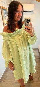 h&m off shoulder mini dress