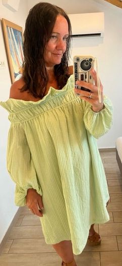 h&m off shoulder mini dress