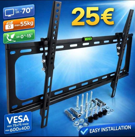 TV Wall Mount Bracket Tilt 37" - 80" TV