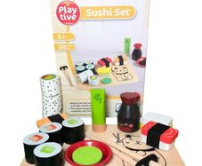BNIB Wooden Sushi set