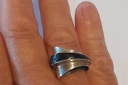 Heavy Navajo sterling silver ring