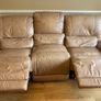 Leather Reclining Sofa & Armchair Image 2