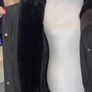 Reduced Black Hooded Long Winter Coat from Zara Size Small UK 8 / EU 36 Image 8