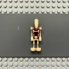 lego Star Wars sw0600 Security Battle Droid minifigure- Dark Red Torso with Tan Insignia