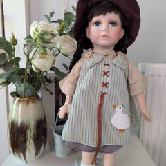 antique porcelain country girl