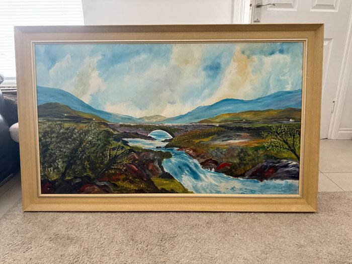 Original Vincent Meehan Oil Painting (Large Statement Piece Landscape)