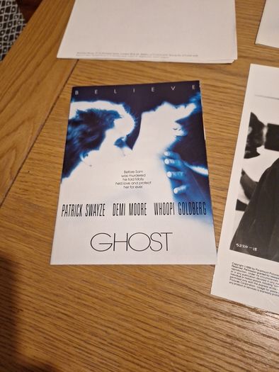 GHOST Movie Press Kit, Patrick Swayze