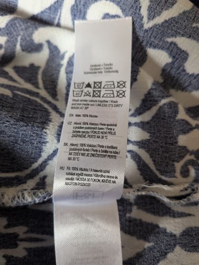 F&F Navy & White Dress.  S. 14. New- No Tag.