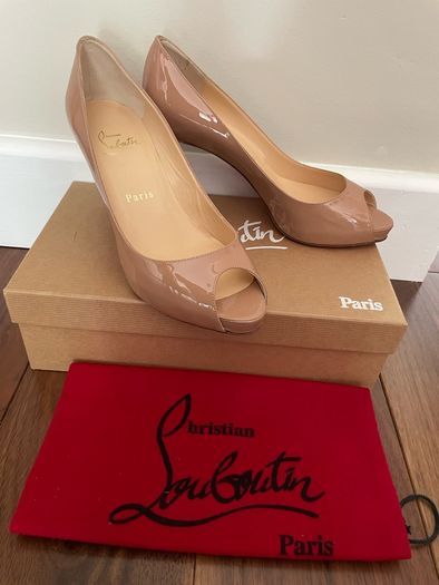 Christian Louboutin Nude Patent Heels