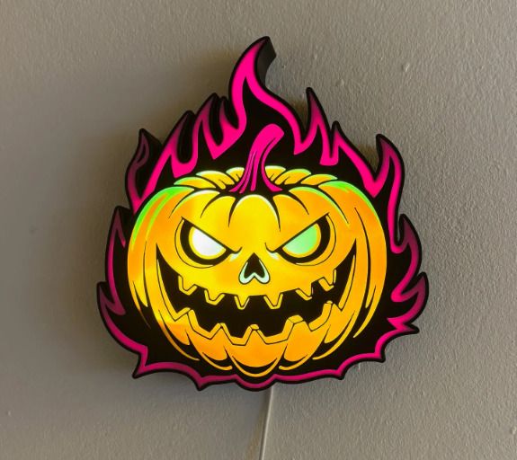 Halloween Pumpkin Decoration Lightbox