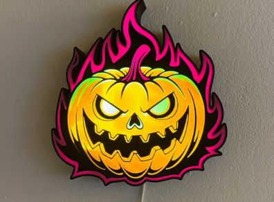 Halloween Pumpkin Decoration Lightbox