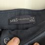 Navy M&S wide leg trousers Image 3