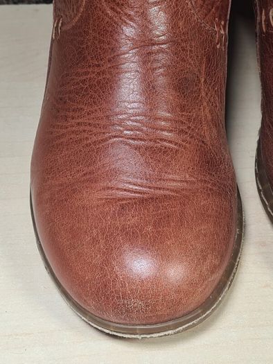 Vintage womens Dr Martens 11436 brown leather heeled riding boots knee high Size Uk 4 EU 37