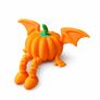 Articulated Winged Pumpkin - 3D - Decor - Fidget Toy Image 2