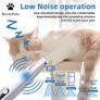BreezyPaws Pet Dog Cat Paw Trimmer Hair Shaver Grooming Clippers with LED Light Spare Blades Low Noise Waterproof Rechargeable Paw Trimmer Clippers Shaver Razor for Dogs Cats Paws Eyes Ears Face Image 5