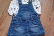 baby dungaree dress set