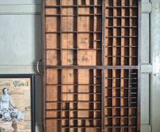 Antique French Printer Tray