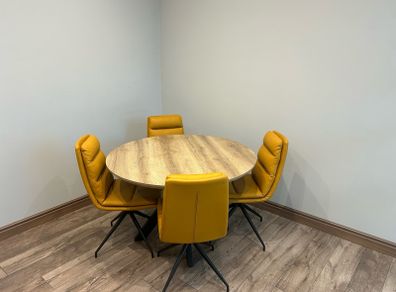 Round table and 4 matching chairs