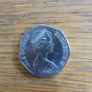 1981 Isle of Man christmas 50 pence coin Image 2