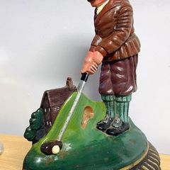 Vintage cast iron Golfer