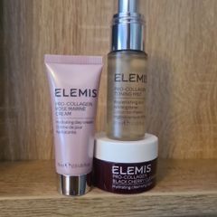 ELEMIS PRO-COLLAGEN ROSE MARINE CREAM 15ml Pro-Collagen Toning Mist 30ml Pro-Collagen Black Cherry Cleansing Balm 20g