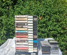 71 Music Cassette Tapes Plus Original Rack