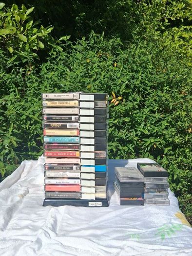 71 Music Cassette Tapes Plus Original Rack