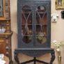19th Century Anglo-Indian Bombay Blackwood Corner Display Cabinet Image 2