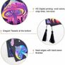 2 Pack Trippy Tapestry Wall Hanging Psychedelic Tapestries with Tassels Fantasy Wall Art Colorful Hippie Home Decor for Bedroom Aesthetic (35cmx50cm) Image 5