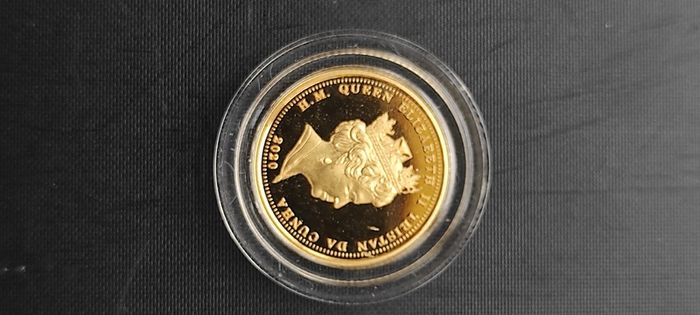 Gold coin Quater Sovereign - Elizabeth II
